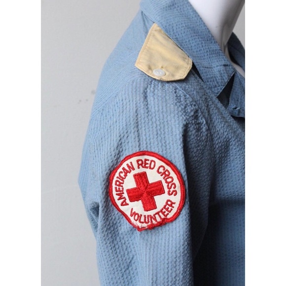 Vintage 1940’s Red Cross Dress - Picture 7 of 8